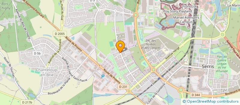 localisation de l'entreprise EK INGENIERIE  MONTEVRAIN