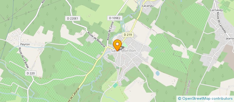 localisation de l'entreprise EK INSTITUT à SAINT-MORILLON