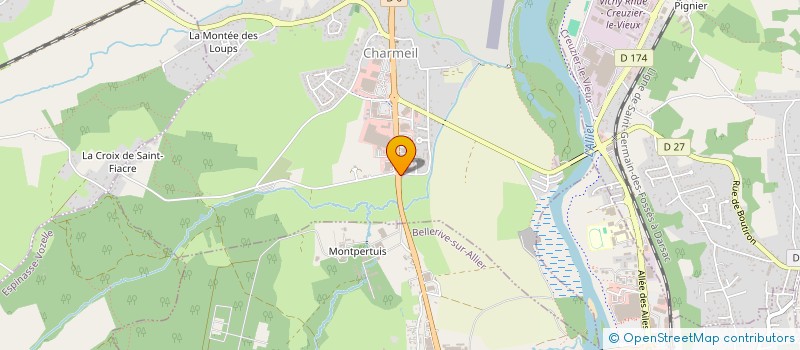 localisation de l'entreprise EK INVEST  CHARMEIL