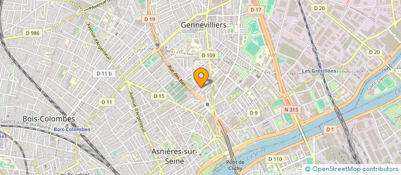 localisation de l'entreprise EK PATRIMOINE à ASNIERES-SUR-SEINE