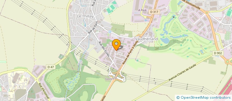 localisation de l'entreprise EK PERF DIAG  LE THILLAY