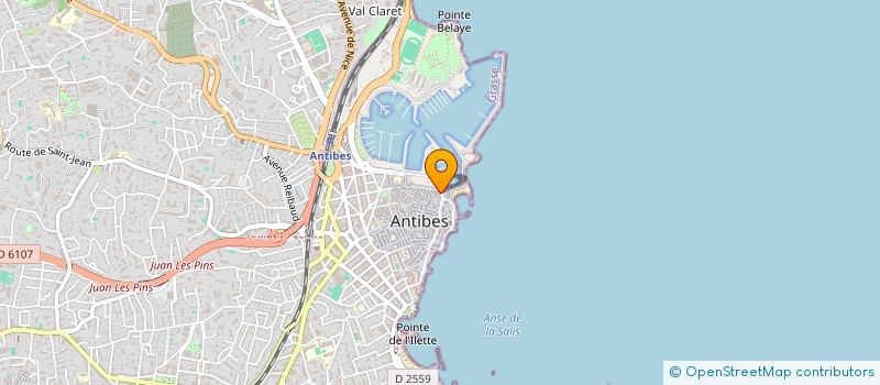 localisation de l'entreprise EK VAUBAN à ANTIBES