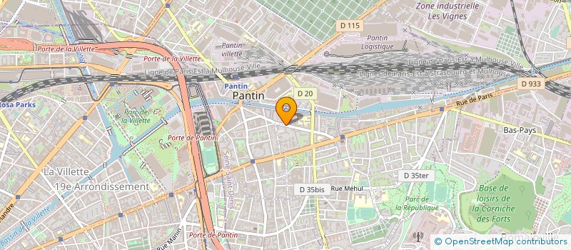 localisation de l'entreprise EKA à PANTIN