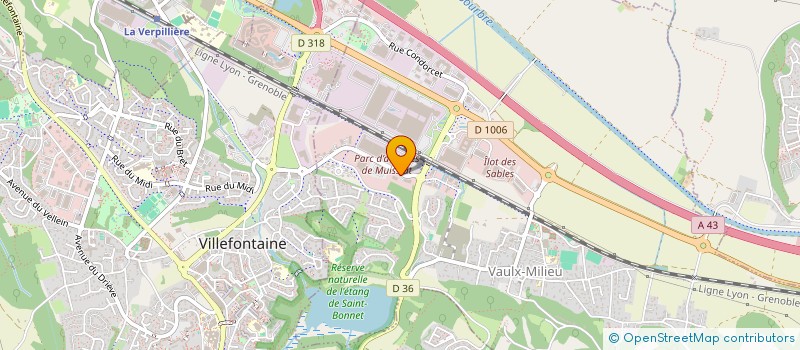 localisation de l'entreprise EKA  VAULX-MILIEU