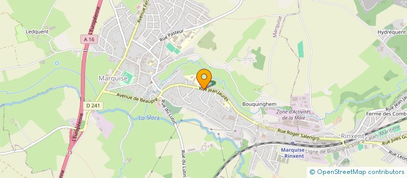 localisation de l'entreprise EKA  MARQUISE