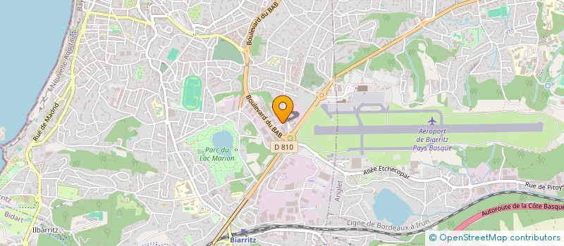 localisation de l'entreprise EKAINA BTZ à BIARRITZ