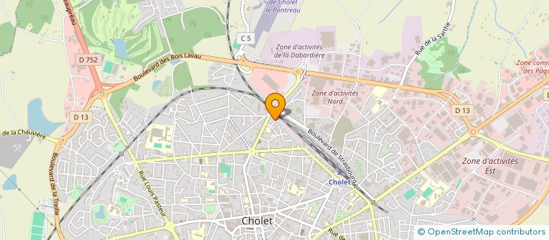 localisation de l'entreprise EKAR à CHOLET