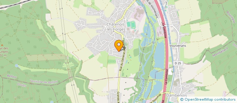 localisation de l'entreprise EKB à CHATENOIS-LES-FORGES