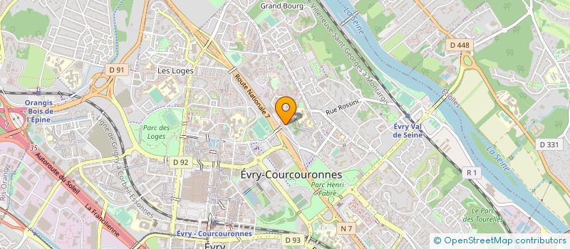 localisation de l'entreprise EKB GESTION  EVRY-COURCOURONNES