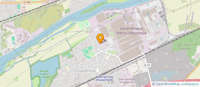 localisation de l'entreprise EKB SOLUTIONS  AUBERGENVILLE