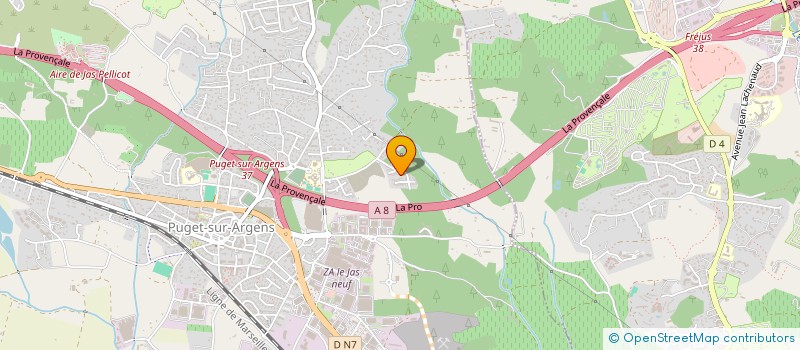 localisation de l'entreprise EKB SYSTEMBAT  PUGET-SUR-ARGENS