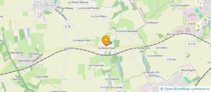 localisation de l'entreprise EKD CONSTRUCTION  ROZ-LANDRIEUX