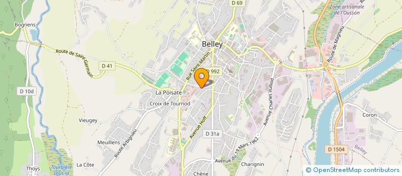 localisation de l'entreprise EKE INDUSTRIE  BELLEY