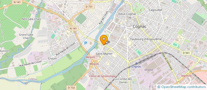 localisation de l'entreprise EKEA INVEST à COGNAC