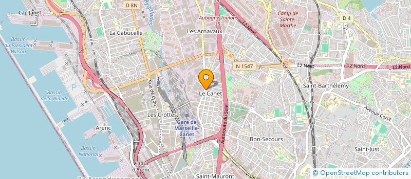 localisation de l'entreprise EKEL à MARSEILLE