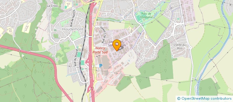 localisation de l'entreprise EKELYS à HOUDEMONT