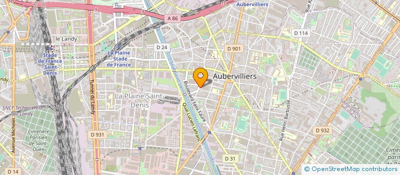 localisation de l'entreprise EKERCAN à AUBERVILLIERS