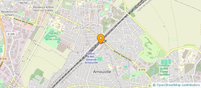 localisation de l'entreprise EKF à ARNOUVILLE