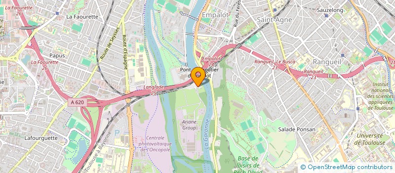 localisation de l'entreprise EKF SOCIETE D'INVESTISSEMENTS LES HAUTS VENTS 2 - A à TOULOUSE