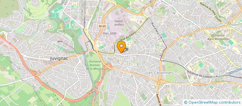 localisation de l'entreprise EKH EXPRESS à MONTPELLIER