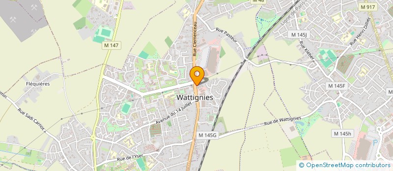 localisation de l'entreprise EKHLAS IMMOBILIER  WATTIGNIES