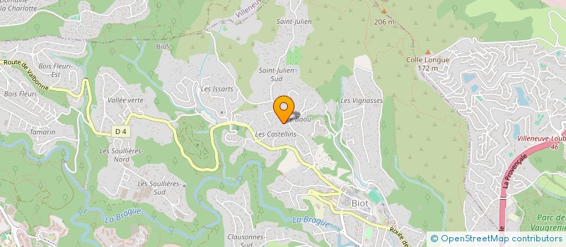 localisation de l'entreprise EKI 1  BIOT