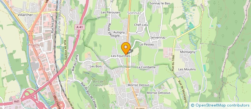 localisation de l'entreprise EKI HOLDING  SONNAZ