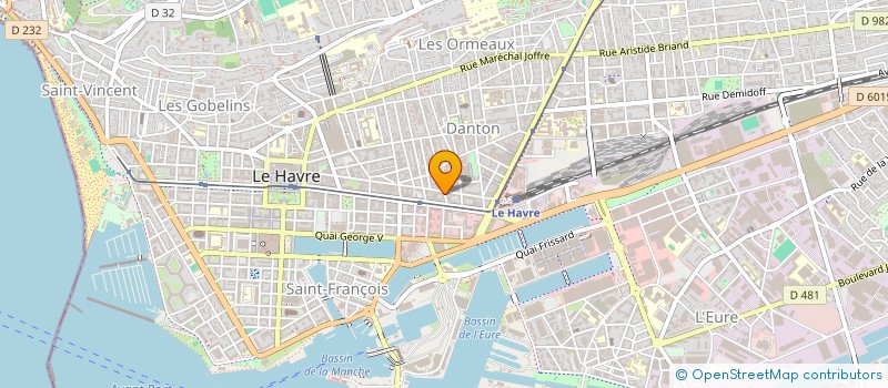 localisation de l'entreprise EKI'LIBRE à LE HAVRE