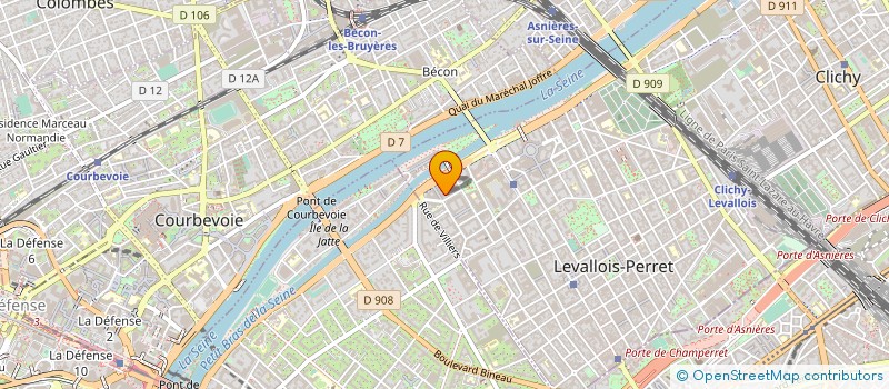 localisation de l'entreprise EKI.P.TECH à LEVALLOIS-PERRET