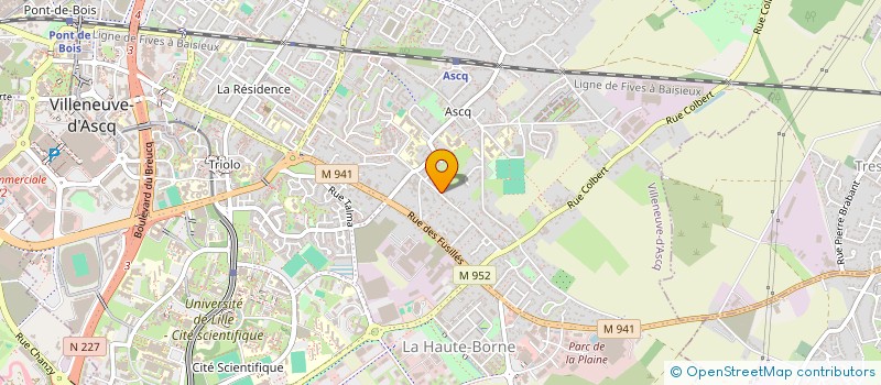 localisation de l'entreprise EKICOM à VILLENEUVE-D'ASCQ