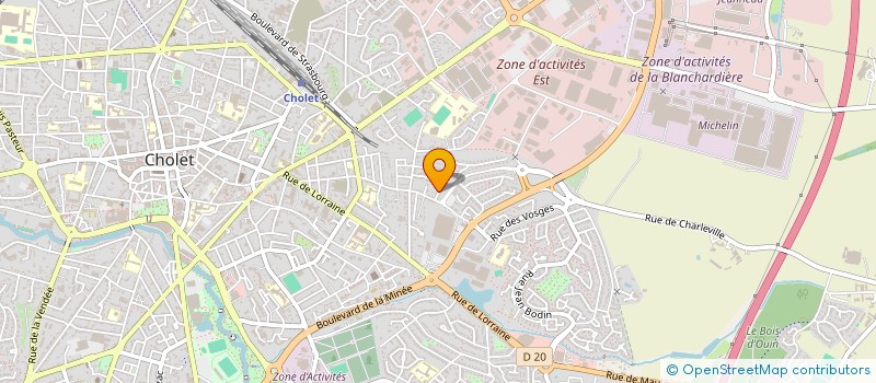 localisation de l'entreprise EKIFERT à CHOLET