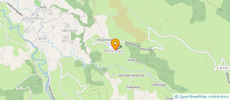 localisation de l'entreprise EKILANA  BEHORLEGUY