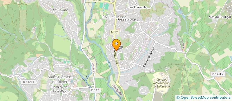 localisation de l'entreprise EKILIBR  PRADES-LE-LEZ