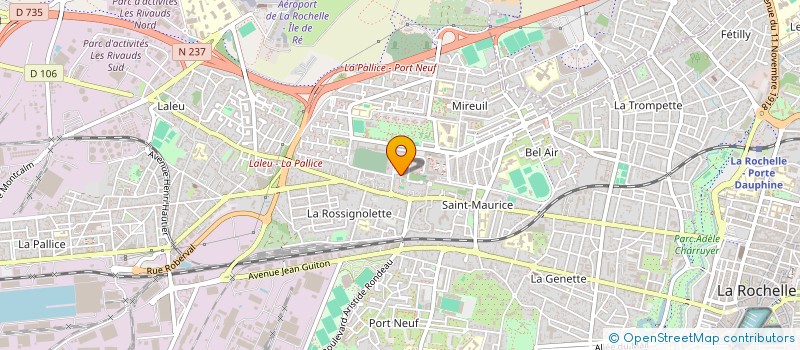 localisation de l'entreprise EKILIBRE à LA ROCHELLE
