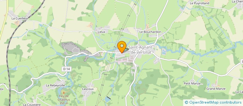 localisation de l'entreprise EKILIBRE à SAINT-AGNANT-DE-VERSILLAT