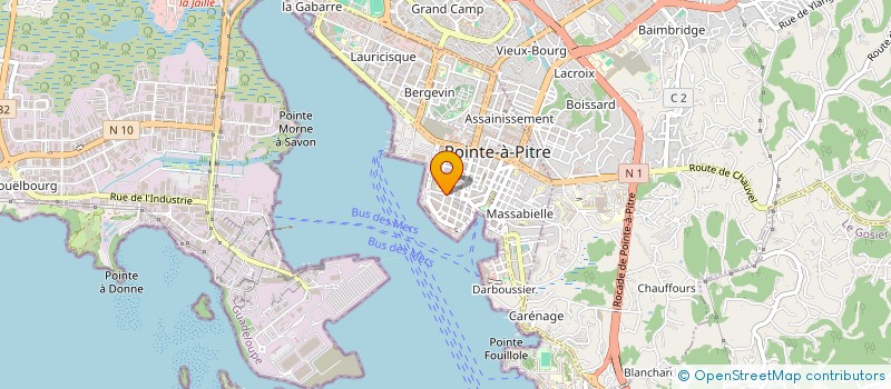 localisation de l'entreprise EKILIBRIO à POINTE-A-PITRE