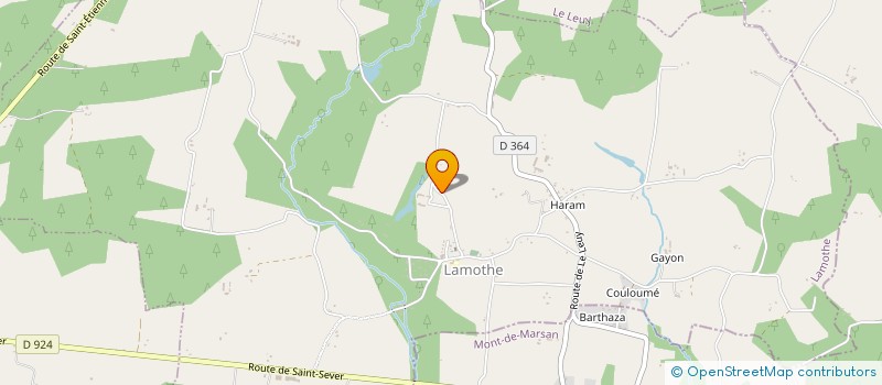 localisation de l'entreprise EKILORE DU SOLEIL  LAMOTHE