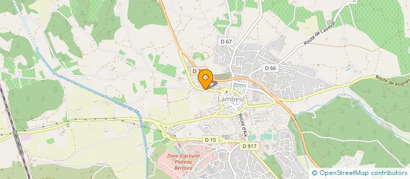 localisation de l'entreprise EKILUX à LAMBESC