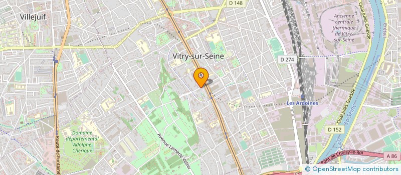 localisation de l'entreprise EKIN ART EXPRESS SARL à VITRY-SUR-SEINE