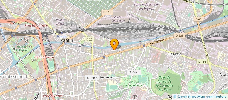 localisation de l'entreprise EKINO à PANTIN