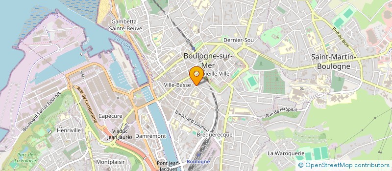 localisation de l'entreprise EKINOX à BOULOGNE-SUR-MER