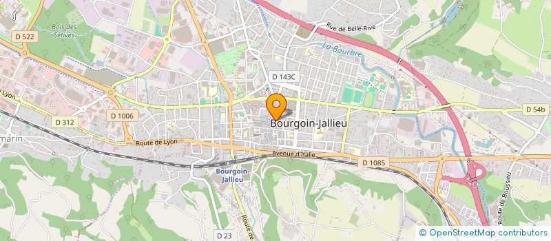 localisation de l'entreprise EKINOXE BOUTIQUE à BOURGOIN-JALLIEU