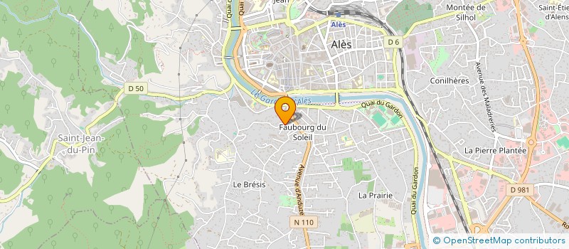 localisation de l'entreprise EKIP'HABITAT à ALES