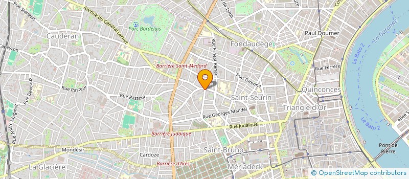 localisation de l'entreprise EKIP' IMMO  BORDEAUX