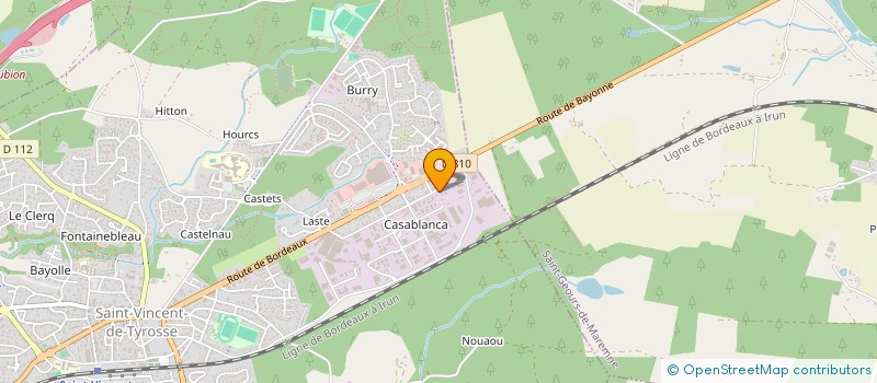 localisation de l'entreprise EKIP'JOA à SAINT-VINCENT-DE-TYROSSE