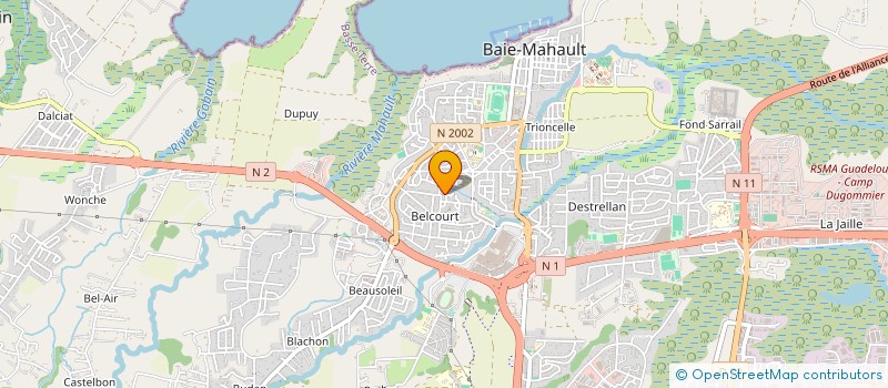 localisation de l'entreprise EKIPAUTOS à BAIE MAHAULT