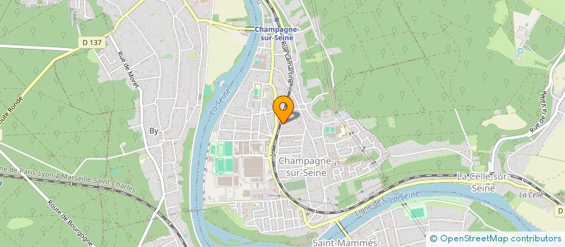 localisation de l'entreprise EKIPEE INVESTMENT  CHAMPAGNE-SUR-SEINE