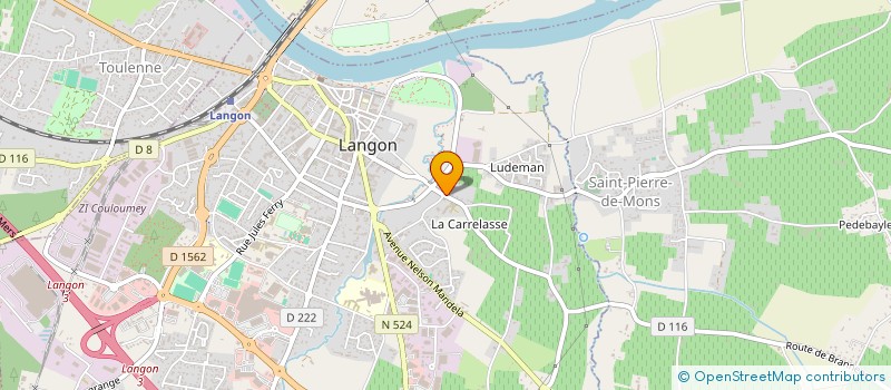 localisation de l'entreprise EKIS à LANGON