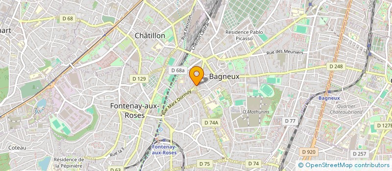 localisation de l'entreprise EKISPHERE  FONTENAY-AUX-ROSES