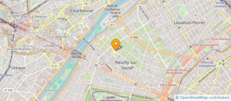 localisation de l'entreprise EKITA à NEUILLY-SUR-SEINE